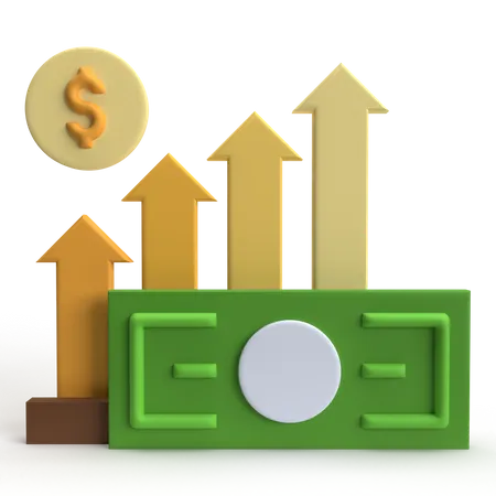 Revenue  3D Icon