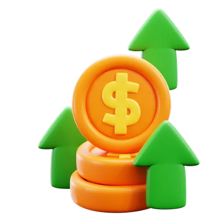 Revenue  3D Icon