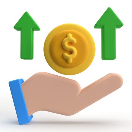 Revenue  3D Icon