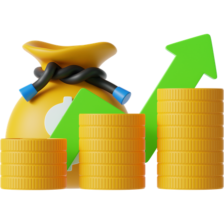 Revenue  3D Icon