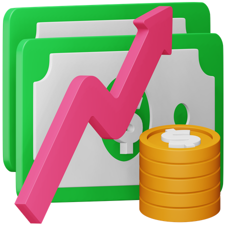 Revenue  3D Icon