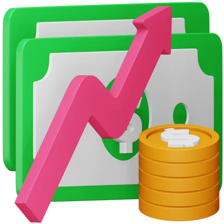 Revenue  3D Icon