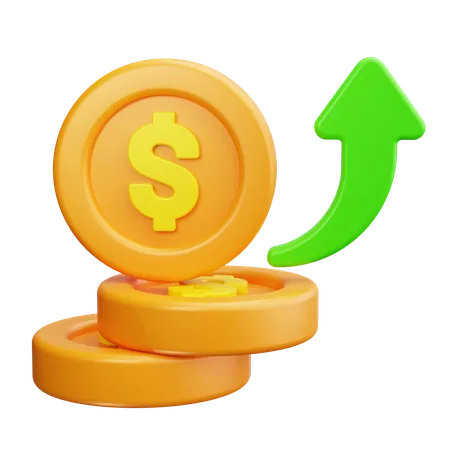 Revenue  3D Icon