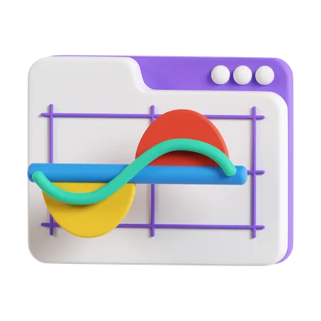 Revenue Chart  3D Icon