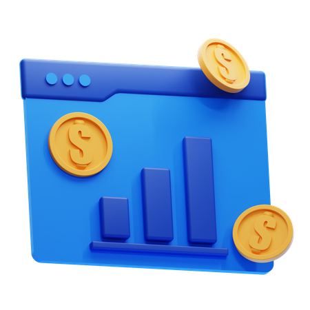 Revenue Dashboard  3D Icon