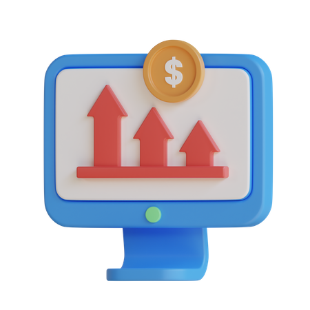 Revenue Drop  3D Icon