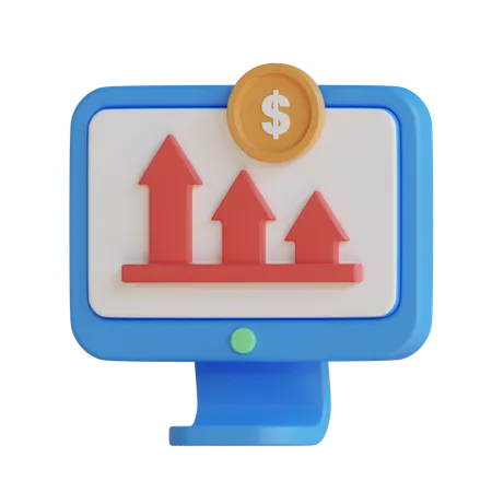 Revenue Drop  3D Icon