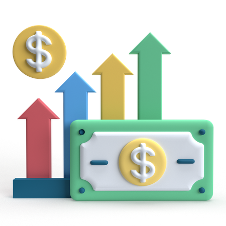 Revenue growth  3D Icon