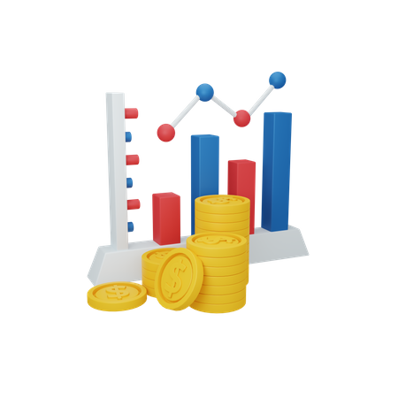 Revenue Growth  3D Illustration