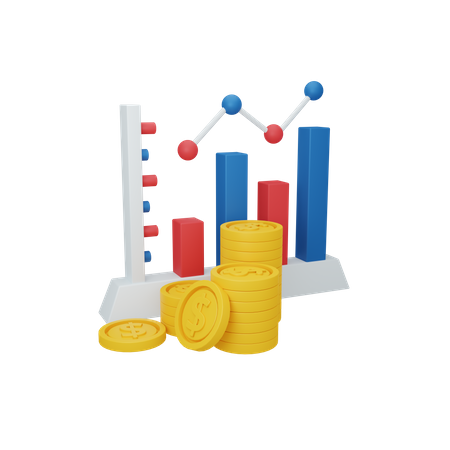Revenue Growth 3D Illustration