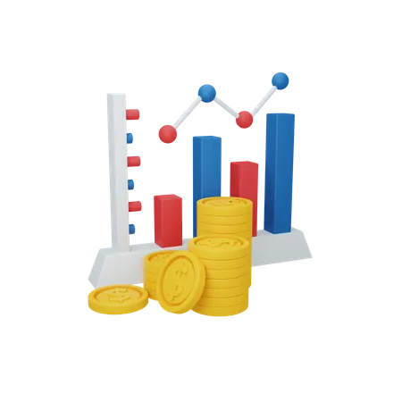 Revenue Growth  3D Illustration