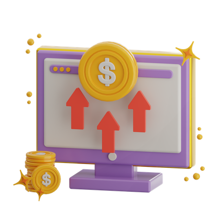 Revenue Profit  3D Icon