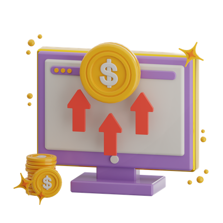 Revenue Profit  3D Icon