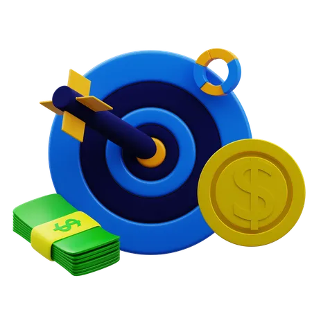 Revenue Target  3D Icon