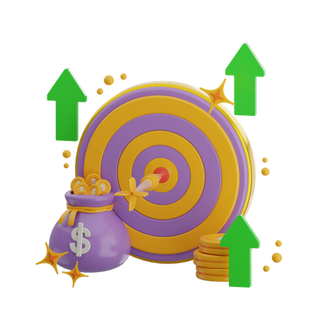 Revenue Target  3D Icon