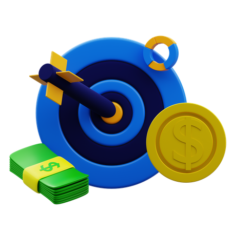 Revenue Target  3D Icon