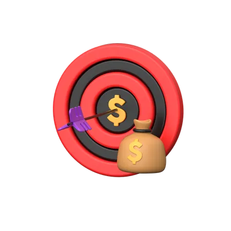 Revenue Targets 3 D Icon Symbolizing Financial Goals Objectives And Performance Benchmarks Representing Aspirations And Aims For Business Success 3D Icon