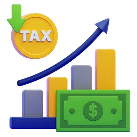 Revenue Tax  3D Icon