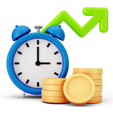Revenue Time  3D Icon