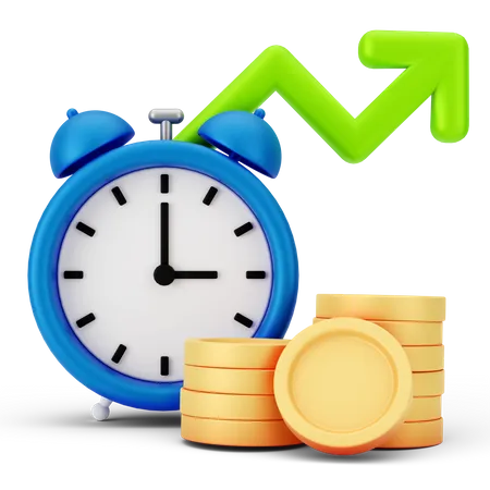 Revenue Time  3D Icon