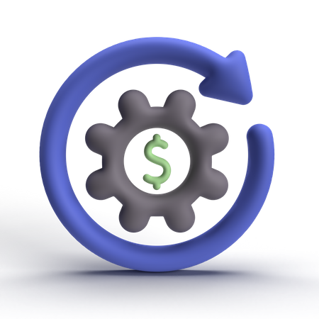 Revenu  3D Icon