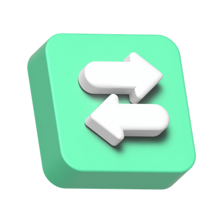 逆矢印  3D Icon