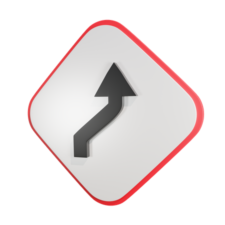 Reverse Curve  3D Icon