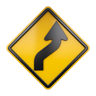reverse curve sign graphics