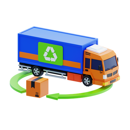 Reverse Logistics  3D Icon