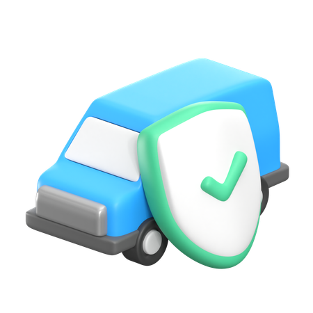 Revestimiento de coche asegurado  3D Icon