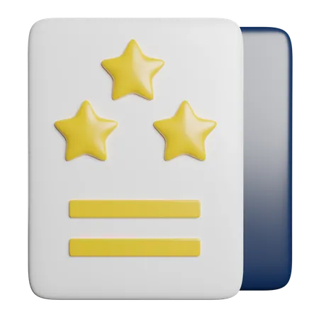 Review Feedback Rating 3D Icon
