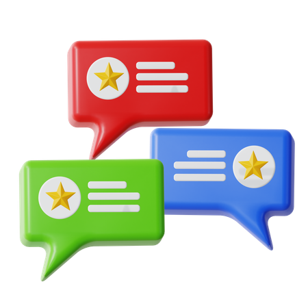 Review Chat  3D Icon