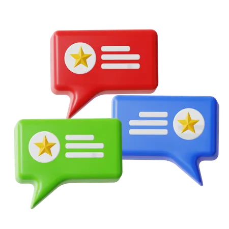 Review Chat  3D Icon