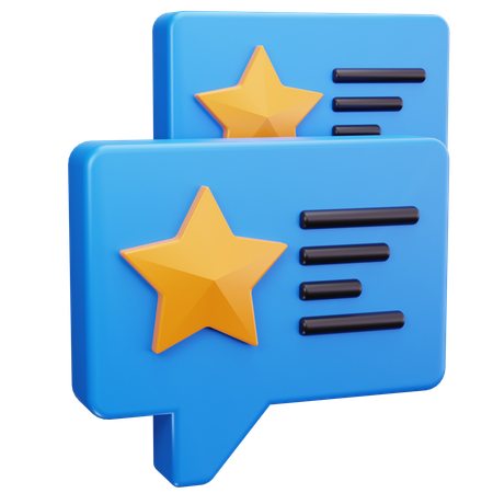 Review Chat  3D Icon