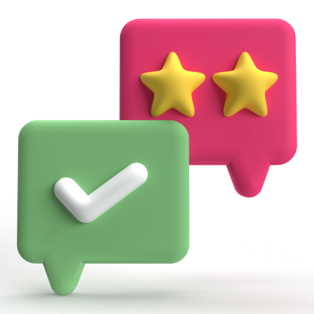 Review Check  3D Icon