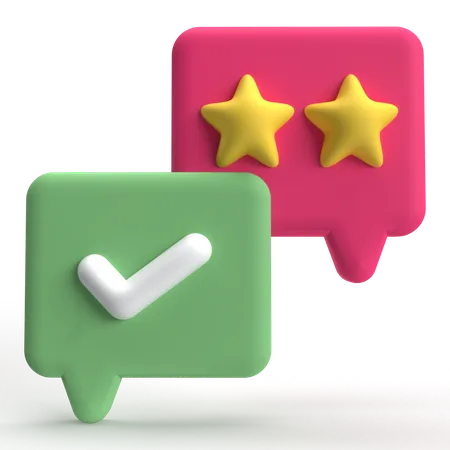 Review Check  3D Icon