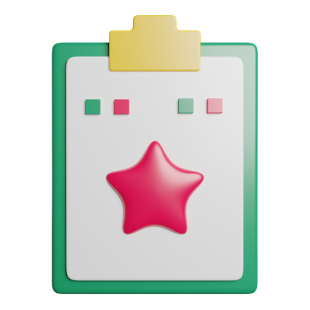 Review Document  3D Icon
