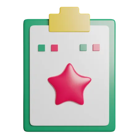 Review Document  3D Icon