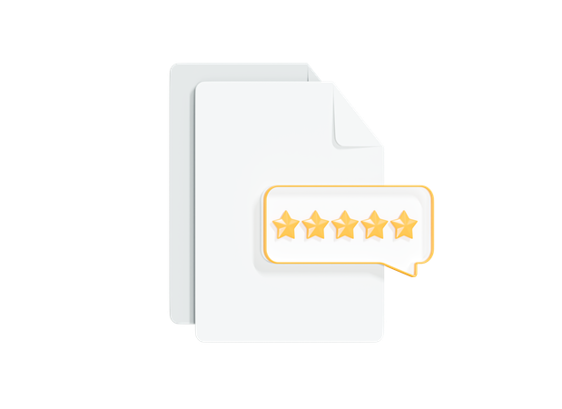 Review File  3D Icon