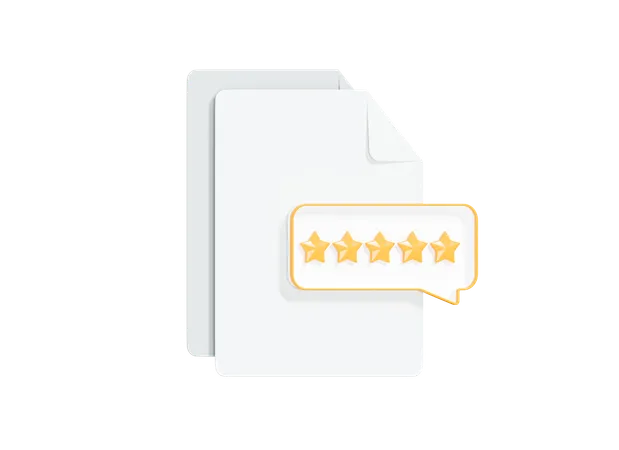 Review File  3D Icon