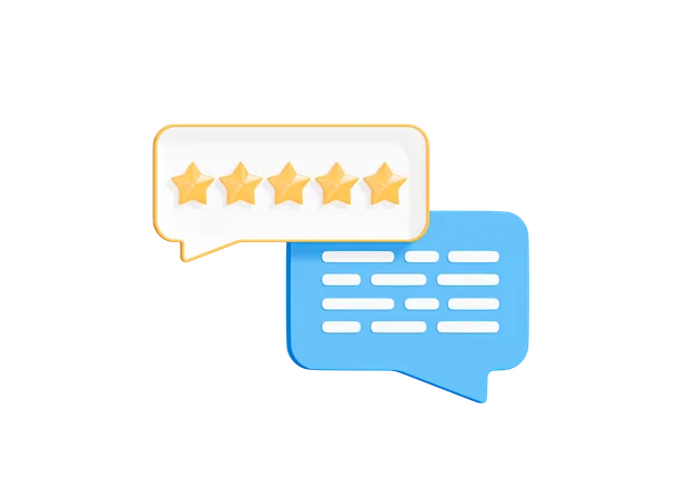 Review Message  3D Icon