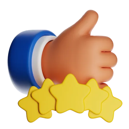 Review Rating  3D Icon