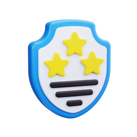 Review Shield  3D Icon