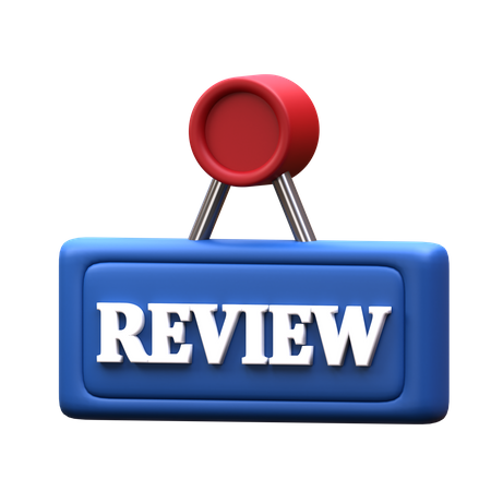 Review Sign  3D Icon