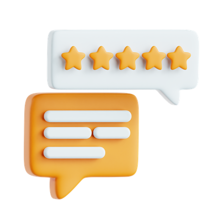 Review Star  3D Icon