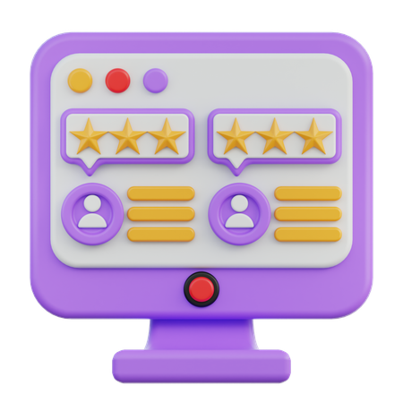 Reviews  3D Icon