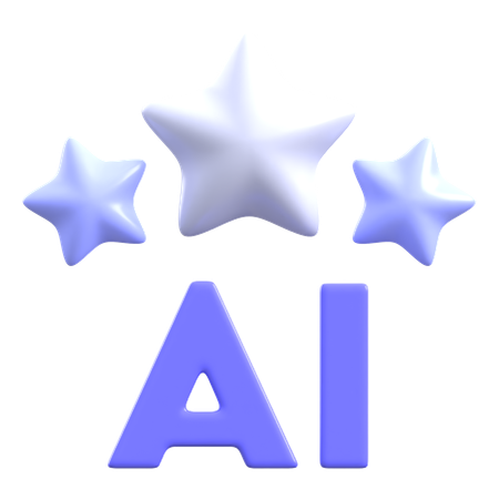 Revisão de IA  3D Icon