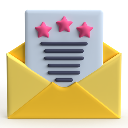 Revisão de e-mail  3D Icon