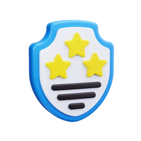 Escudo de revisão  3D Icon