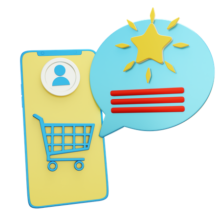 Revisión de compras  3D Icon